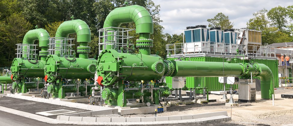 Gasverdichterstation Nordschwarzwaldleitung: Außenbereich