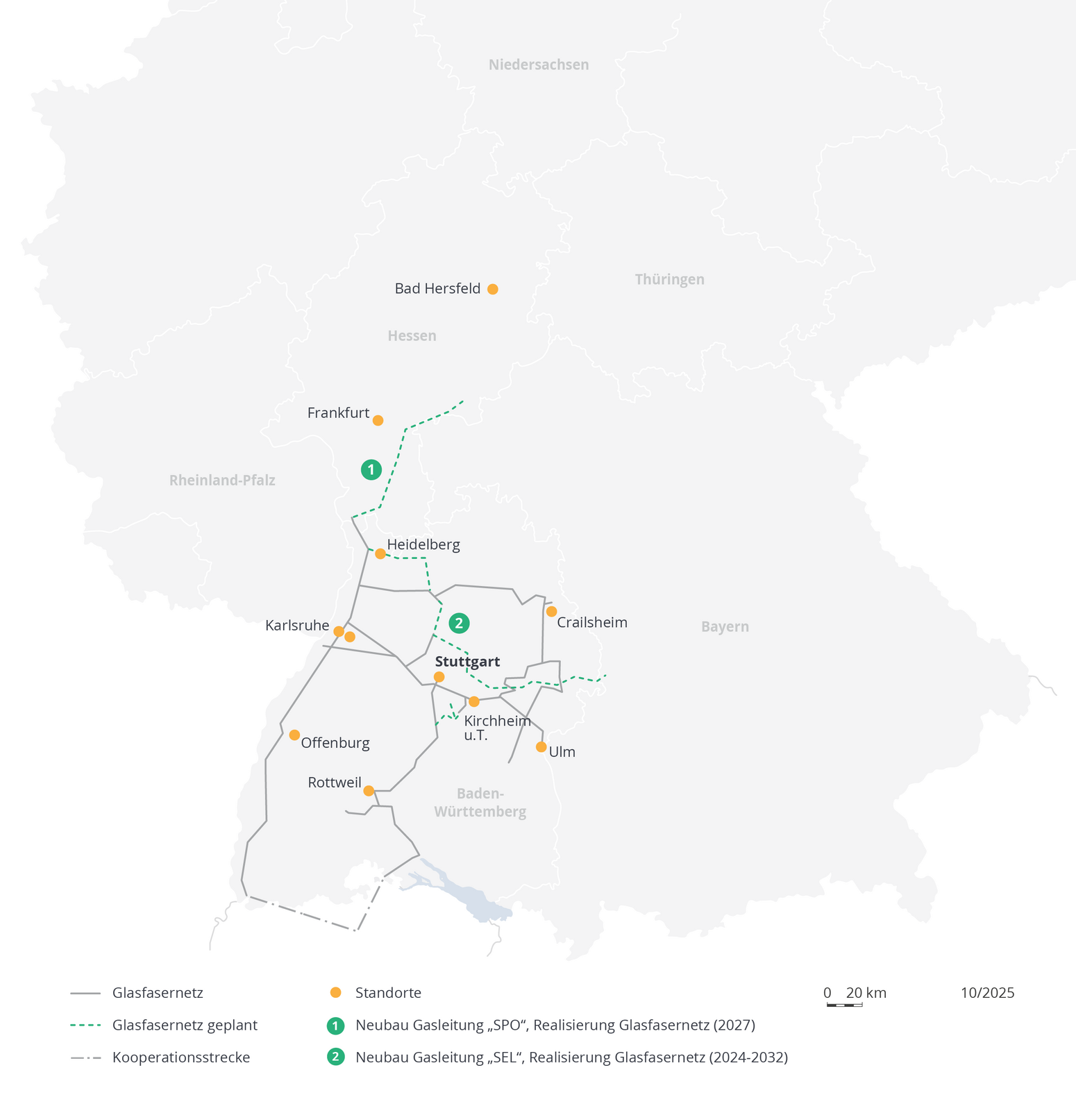 Unsere Netze - Netzausbauprojekte - Telekommunikationsnetz