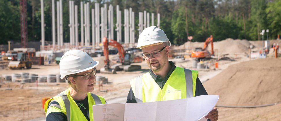 Mai 2022: Hochbau der Maschinenhalle hat begonnen