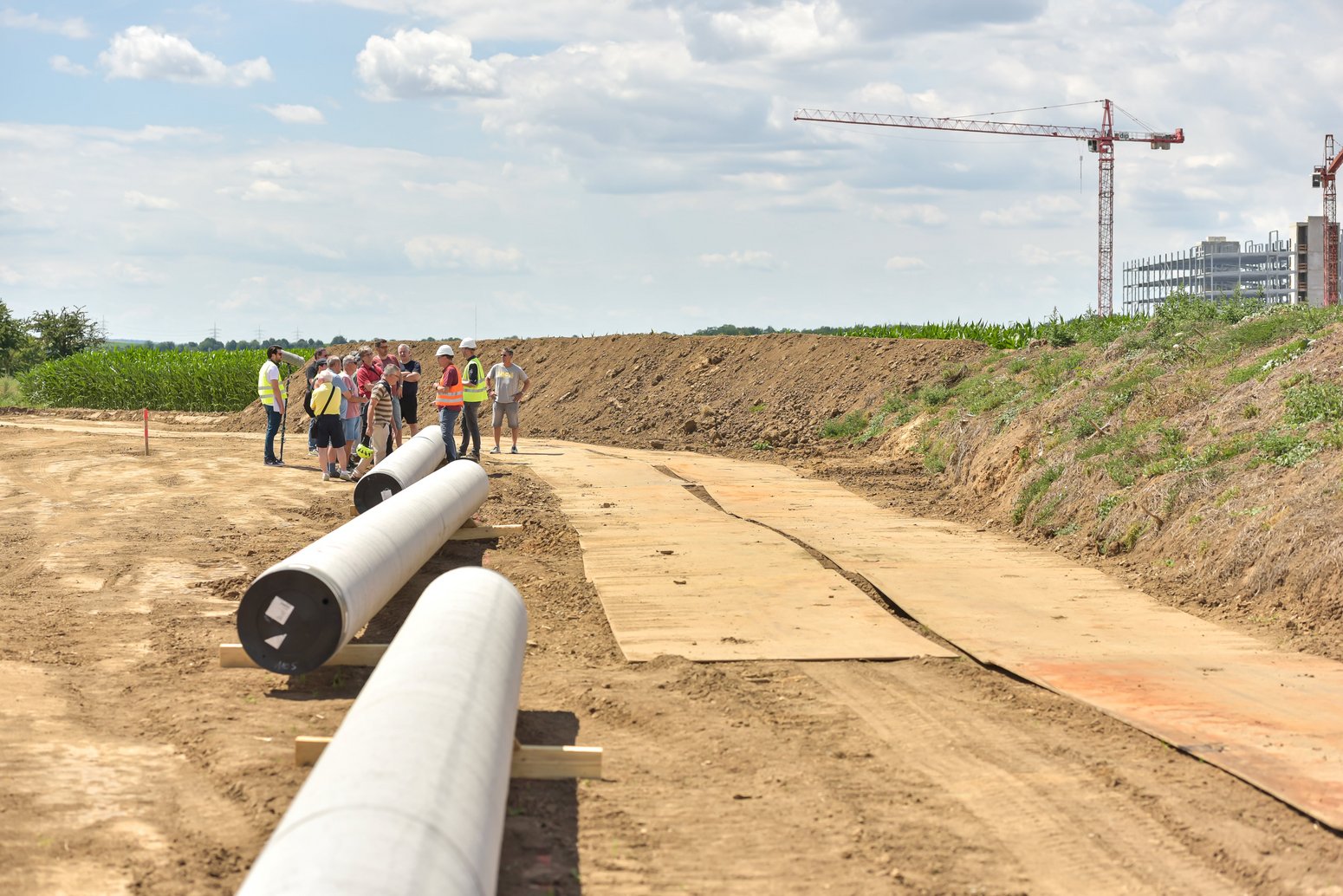 Bau der SEL: Tag der offenen Baustelle in Meckesheim 