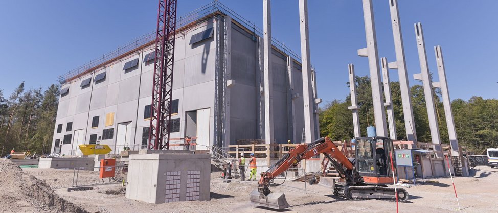 Oberbürgermeister der Stadt Rheinstetten besucht Baustelle 