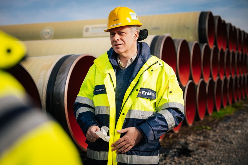 Unterwegs entlang der SEL mit dem EnBW-Vorstandsvorsitzenden