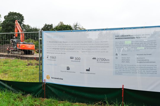 terranets bw plant neue Gasverdichterstation in Rheinstetten 